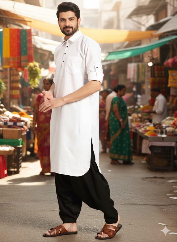 Black in white phatni